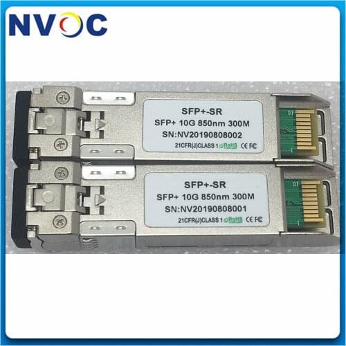 SFP Module 10Gb 300M SFP SR for SFP-10G-SR Fiber Optic SFP+ Transceiver Module MMF 850nm 300M for Ubiquiti Mikrotik etc