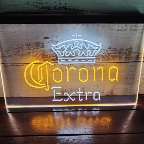 SS067 orona Extra Beer Bar Pub Dual Color LED Neon Sign