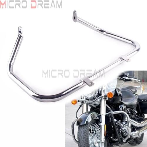 1-1/4" Motorcycle Chrome Metal Bumper Engine Guard Crash Bars For Kawasaki VN1500 Vulcan 1500 1996-2008