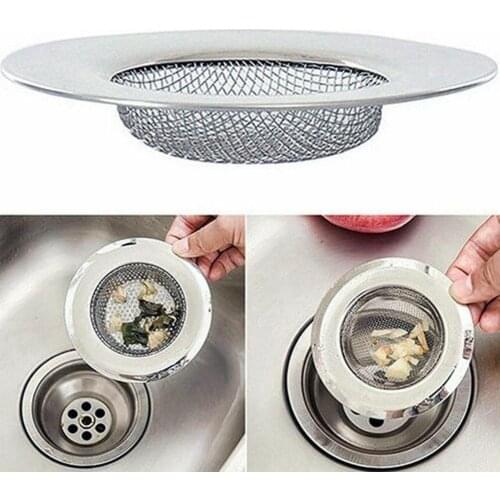1pcs Hot Sale Mesh Gootsteenzeefje Afvoer Gootsteen Filter Plastic Keuken Voedsel Rijst Sink Stopper Haar Vergiet Zeef Badkuip