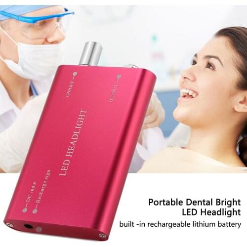 1 pcs Portable Dental Bright LED Headlight Dentist Surgery Headlamp for Loupes Magnifier