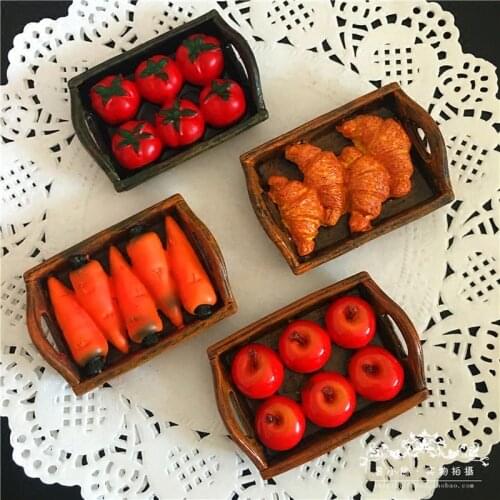 1 PC Souvenir Fridge Magnets Creative Food Shape Cute Bread Tomato Carrot Sausage Refrigerator Sticker Home Decor Business Gift