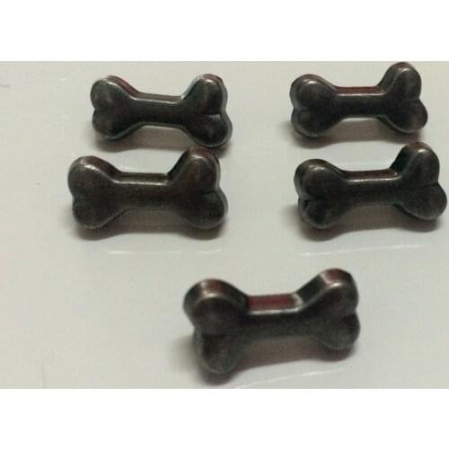 New 50PCS 16x8MM Antique Silver Dog Bone Rivet Punk Spike Bone Studs Spikes Shoes Belt Bag Bracelets Accessories Leather Craft