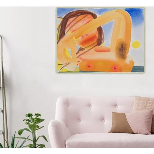 Dana Schutz《Untitled I》Abstract Canvas Art Oil Painting Artwork Poster Picture Wall Hanging Decor Home Living Room Decoration