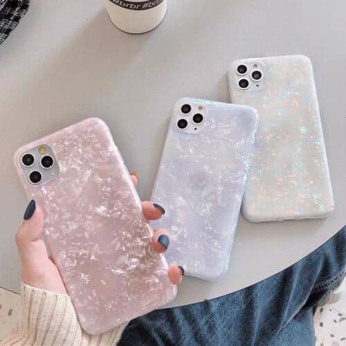Dream Shell Phone Case For iPhone 11 Pro Max X 7 8 6 6s Plus For iPhone XR XS Max Glitter Bling Soft TPU Silicone Back Cover
