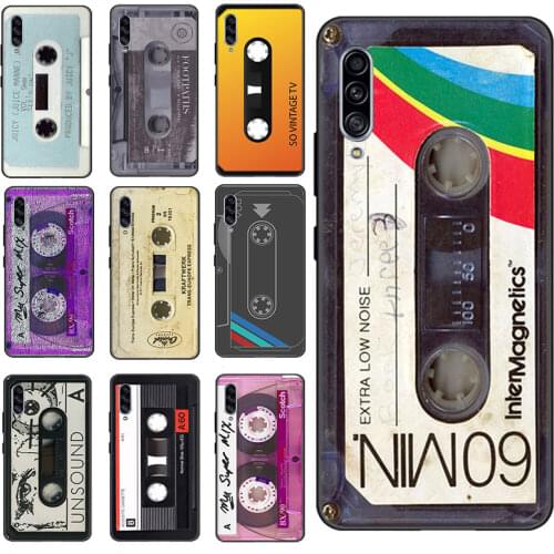Desxz Phone Case for Samsung Galaxy A30 A51 A50 A71 A12 A32 A52 4G 5G Cover Retro Audio tape