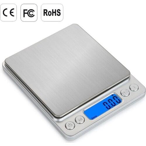Digital Kitchen Scale Mini Pocket Stainless Steel High Precision Jewelry Electronic Balance Weight Gold Grams