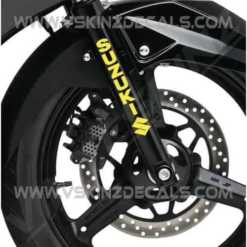 For 2x Suzuki Premium Cast Fork Decals Stickers GSX GSXR 1000 750 600 250 RR 200mm