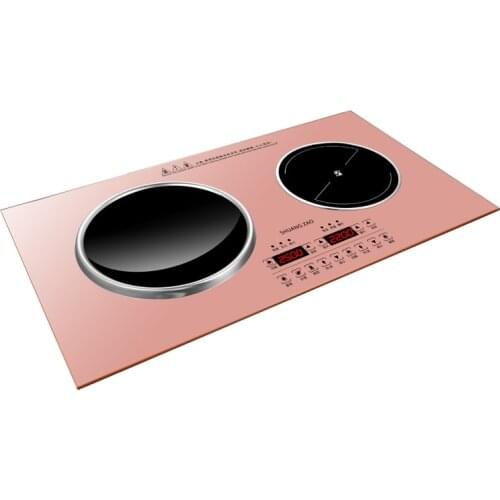 Double cooker household embedded concave electromagnetic cooker high power electric ceramic stove embedded electric stove