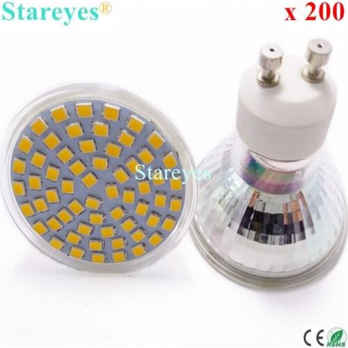 FedEX Free Shipping 200 pcs SMD 2835 3528 SMD 60 LED 4W E27 GU10 AC110-240V MR16 (DC12V) LED Spotlight Bulb Downlight lamp Light