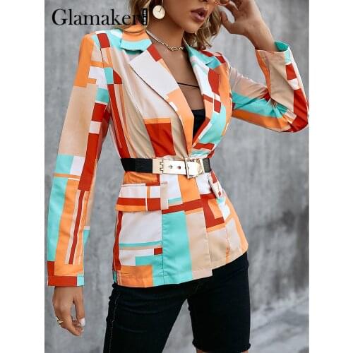 Женские офисные пиджаки Glamaker China At AliExpress