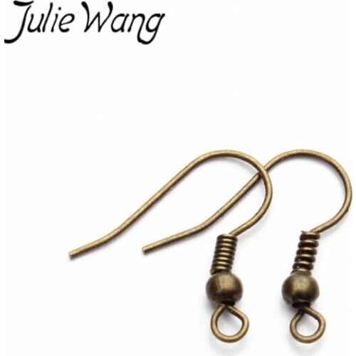 JulieWang 200pcs/pack Iron Classic Style Environmental Health Ear Hook Earrings Model Jewelry Accessories