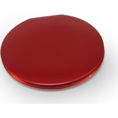 Red 68 mm Compact Mirror Round Portable Folded Mirror Handbag Compact Mirror + Logo Customization 100 pieces/lot #18068C
