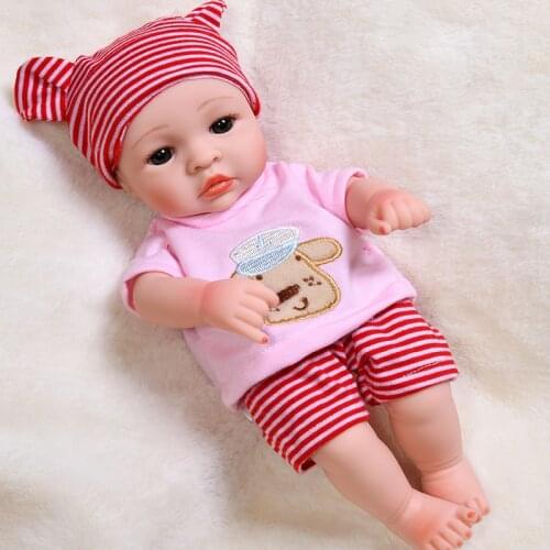 35CM No Function Reborn Baby Doll Full Silicone Waterproof Body Baby Dolls Soft Lifelike Real Reborn Bebe Toys Gift For Children