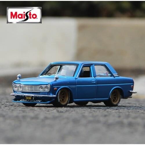 Maisto 1:24 Nissan 1971 DATSUN 510 Alloy car model die-casting model car simulation car decoration collection gift toy
