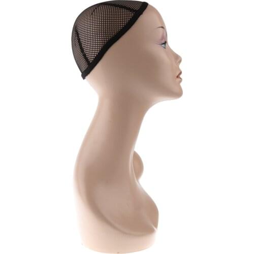 18''Female Mannequin Head Wigs Hat Jewelry Display Cosmetology Stand Model