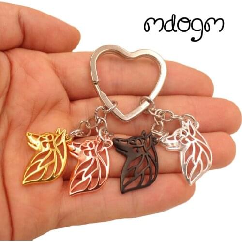 Fashion Swedish Vallhund Dog Animal Cute Gold Silver Plated Keychain For Bag Car Women Men Girls Boys Love Jewelry K130