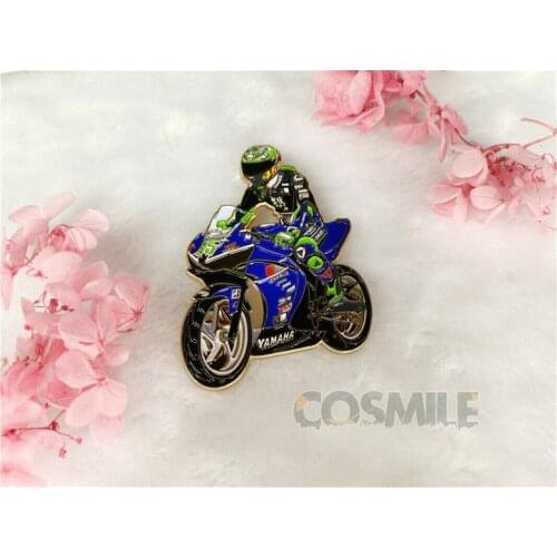 The Untamed Wang Yibo Motorcycle Metal Badge Brooch Pin Limit MTJJ Christmas Gift