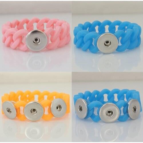 New Fashion 20mm 18mm Snap Button Bracelet DIY Jewelry 5pcs/lot KD3025