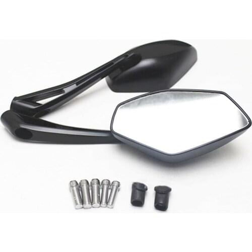 Pair Universal Rear View Side Mirrors Chopper Motocross Motorcycle Replacement Accessories