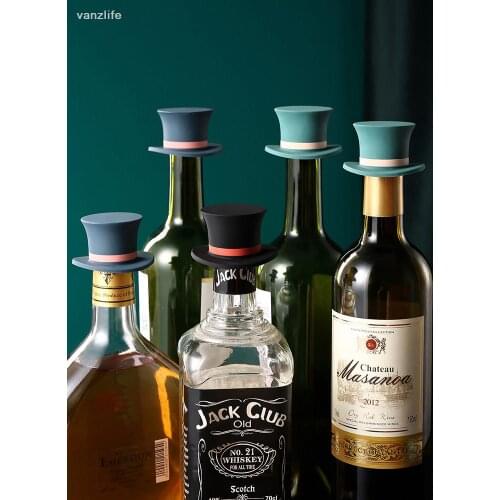 Silicone material red wine bottle stopper household creative sealed glass foaming fresh cap can withstand - 40 ℃ to + 250