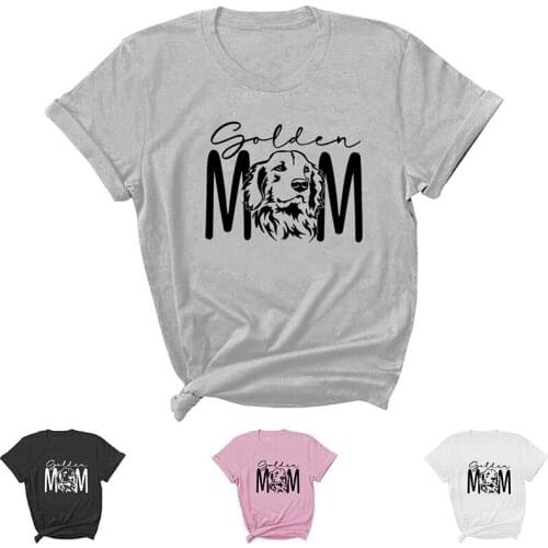 Dog Mama Letter Print Women T Shirt Short Sleeve ONeck Loose Women Tshirt Ladies Tee Shirt Tops Clothes Camisetas Mujer