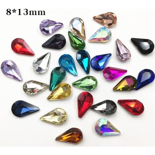 Swarovsky 3D Nail Rhinestone 10x14mm Drop Flatback Glass Crystals Use for Nail DIY Decorations Rhinestones