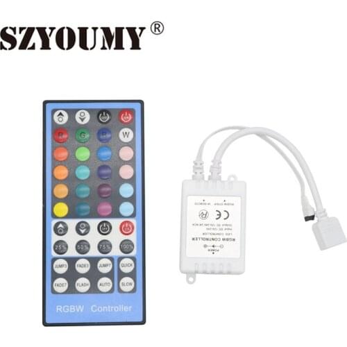 SZYOUMY LED RGBW Remote Controller Free Ship IR DC12-24V 40-Key With Touch Screen Remote For RGBW LED Strip Light 5050
