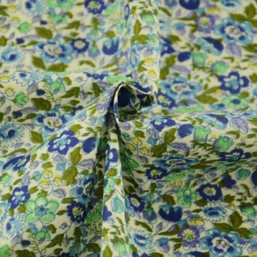 100% Cotton Fabric Pre-cut Fat Quarter Ptetty Flowers Tecido Tissu Telas De Algodon Para Patchwork Sewing Plain Material