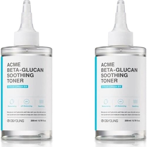 Face Toner - O&YOUNG Acme Beta Glucan Soothing Toner [1+1] Emulsion Moisturizer Face Serum Face care Skin care Kore cosmetic