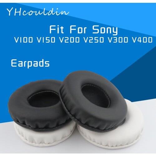 YHcouldin Earpads For Sony V100 V150 V200 V250 V300 V400 Headphone Accessaries Replacement Wrinkled Leather