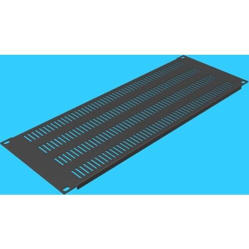 High quality Black 4U cooling ventilation rack blind flange Perforated panel mounting plate back plate