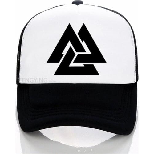 Fun Personality Rune print baseball cap men women hip-hop trucker cap summer mesh sports hat