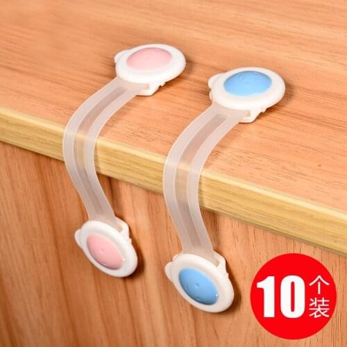 Baby Safety Child Protection Cabinet Drawer Lock Plastic Security Children Locks Baby Safe Cupboard Lock Cerradura Safety BY50FH