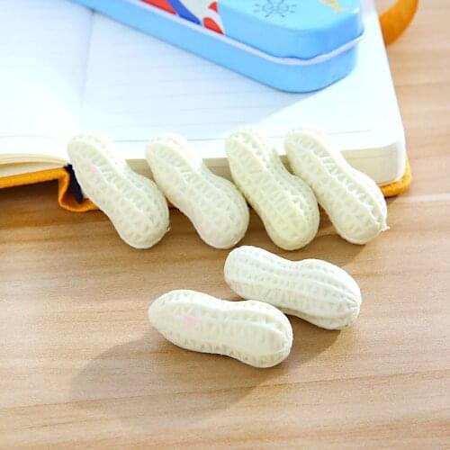 1 PCS New Lovely Kawaii Cartoon Peanut Rubber Eraser Cute Korean Stationery for kids Children Student School Supplies Gift