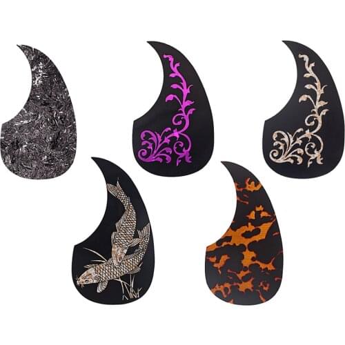 1pc Folk Acoustic Guitar Pickguard Anti-scratch Plate Self-adhesive Pick Guard Sticker Gifts Guitar Pretty Decoration