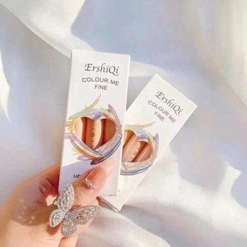 3PCS/SET Matte Lipstick Set Red Velvet Lip Tint Pumpkin Color Liquid Lip Gloss Long-Lasting Waterproof Not Fade Makeup Lip Stick