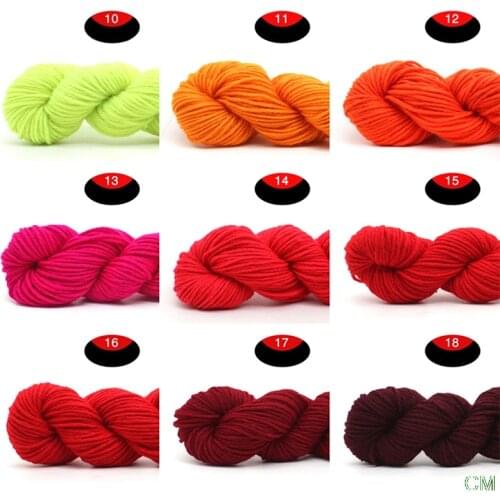 50g Acrylic Yarn Medium Thick Wool Yarn Hand Woven Crochet Slippers Insole