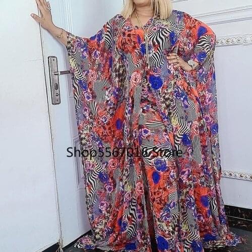 African Dresses for Women 2021 New African Clothes Dashiki Pants Sets +Grand Boubou Robe Africaine Femme Bazin Riche Party Dress