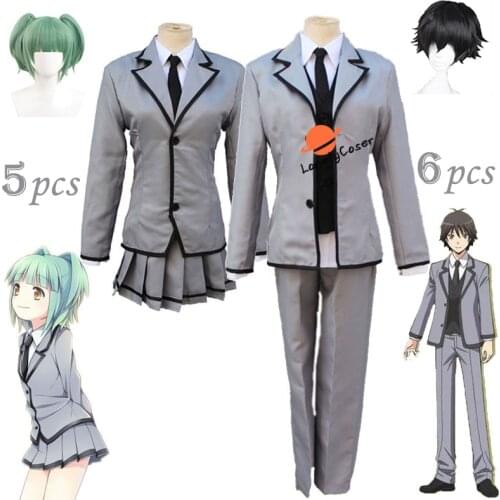 Anime Assassination Classroom Kayano Kaede Isogai Yuuma Cosplay Costumes Wig Halloween Party Suit School Uniform Unisex