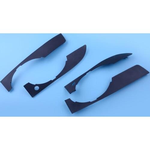 CITALL 8E0807173 4pcs Left Right Car Fog Light Trim Cover Grill Bumper Lower & Upper fit For Audi A4 B7 S4 2005 2006 2007 2008