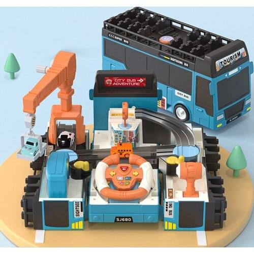 Childrens Educational Car Adventure Toy Baby Bus Deformation Bus Multi-functional Educational Toys For Boys And Girls