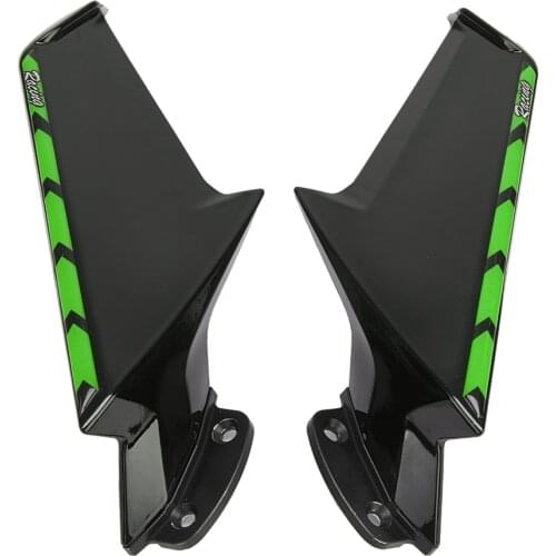 For Kawasaki ZX6R 03-04 Motorcycle Fixed Wind Aerodynamic Wing Rearview Mirror Wind Flow Front Fairing Side Spoiler Winglets