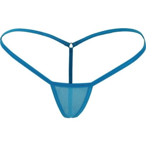 Extreme Sexy Micro Bikini Thongs Tiny Triangle G Strings Transparent Women Mesh Panties Tangas Sheer Erotic Lingerie Underwear