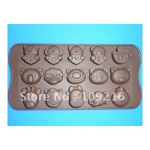 Hotsale!!!! Good Quality 100% Food Grade Silicone Cake Mold/Chocolate Mold/Muffin Cupcake Pan (HY1-083 NO.5) LOVE DIY Mold