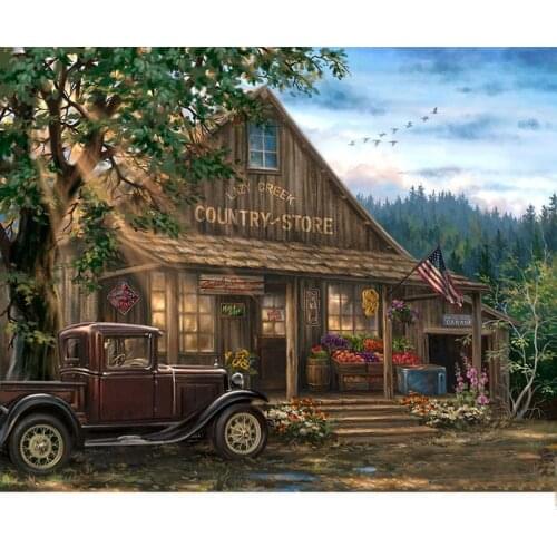 Full Square/Round Drill 5D DIY Diamond Painting "Forest House" 3D Rhinestone Embroidery Cross Stitch 5D Home Decor Gift