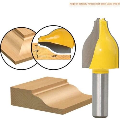 Panel Raiser Router Bit - Vertical -Ogee Bead - 1/2" Shank door knife Woodworking cutter Tenon Cutter for Woodworking