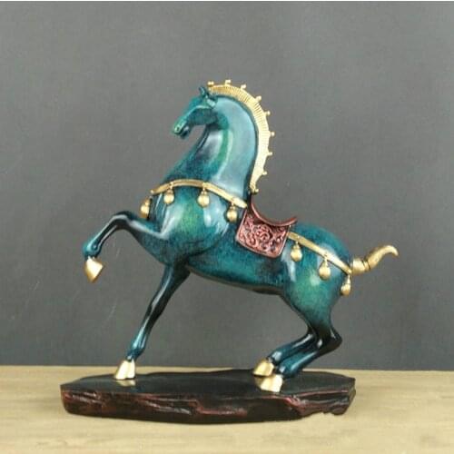 [MGT] European American war horse armor war horse home decoration statue decoration crafts living room desktop decoration