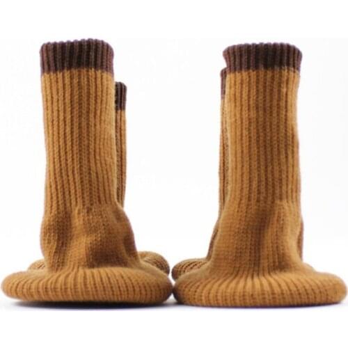 4Pcs Table Foot Socks Chair Leg Covers Floor Protectors Non-Slip Knitting Socks For Furniture Cartoon Home Decor 3.8X6.5Cm
