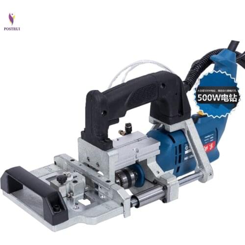 3-in-1 Pneumatic side hole machine 500W horizontal Woodworking Furniture puncher drill Puncher Wood Tenoning Drilling Tool